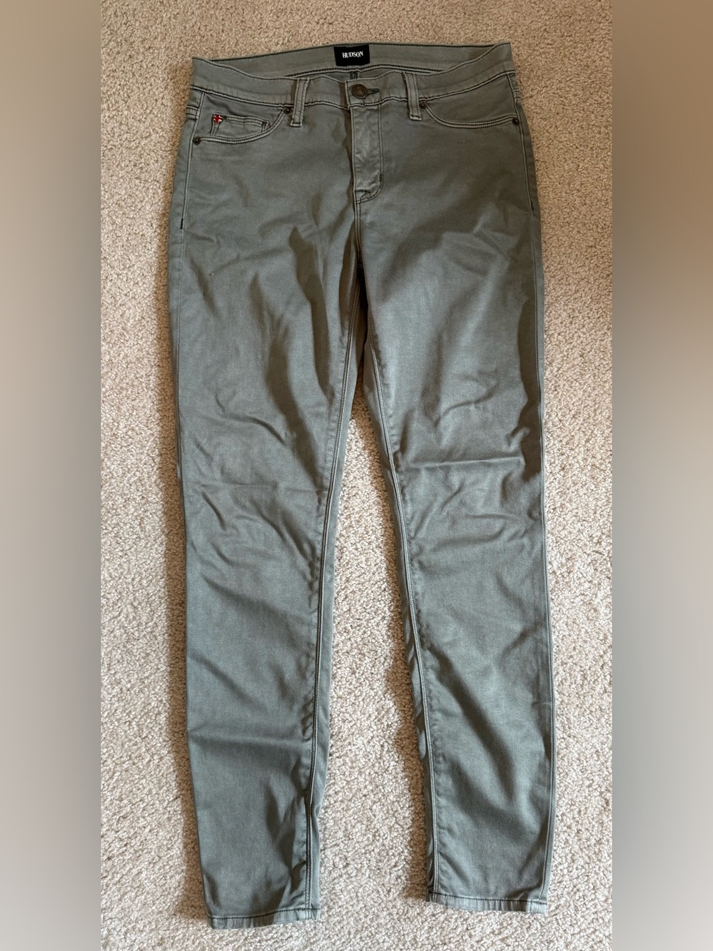 Hudson Jeans Olive Skinny Ponte Pants